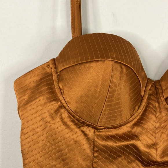 NBD Collins mini dress in Metallic Bronze - Picture 4 of 12